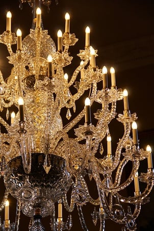 Do our hearts long for glittery chandeliers instead of resting satsified in all that lights our world?