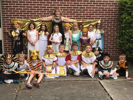 Second grade learns about Egypt through more than just books